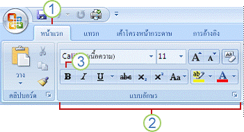 หน่วยที่ 2 พื้นฐานการใช้โปรแกรม Microsoft Word - หน้า 3