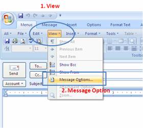 ตั้งเวลาส่งอีเมล์ Outlook 2003 2007 